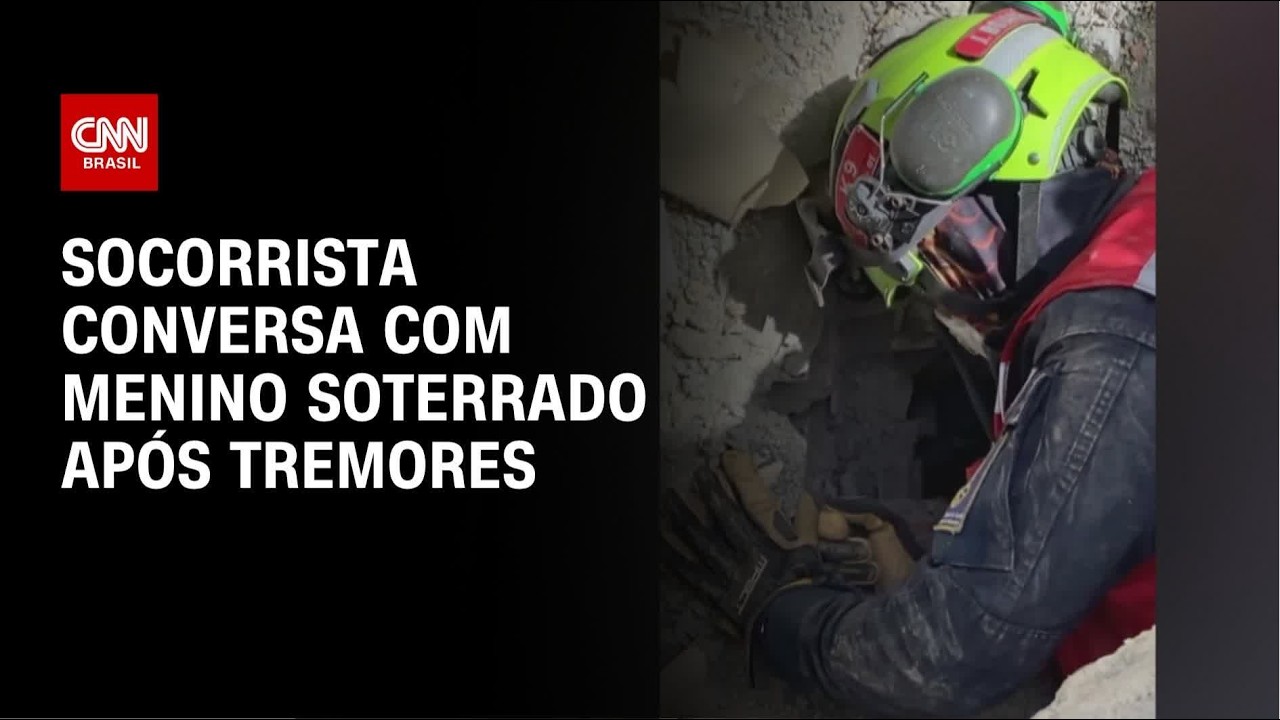 Socorrista conversa com menino soterrado após tremores na Venezuela | CNN PRIME TIME