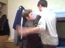 Dancing with Ryan and Charlie at Luther College: Heidi