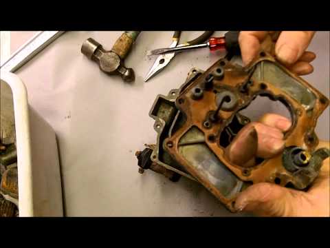 how to rebuild two barrel carburetor