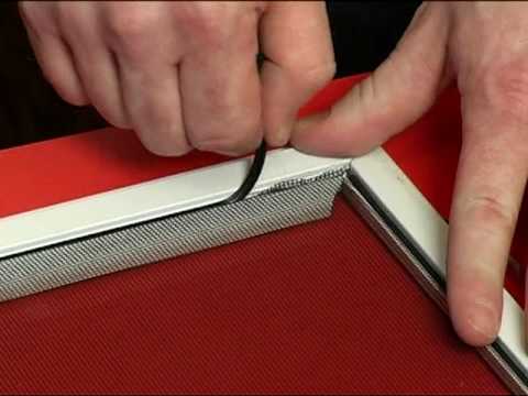 how to fix a door screen
