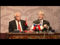 Czech President Vaclav Klaus, stealing a pen in an official visit to Chile