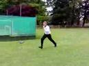 Wilz bowling into the nets