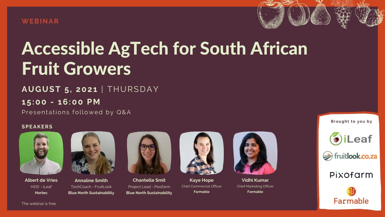 Accessible AgTech for South African Fruit Growers Webinar