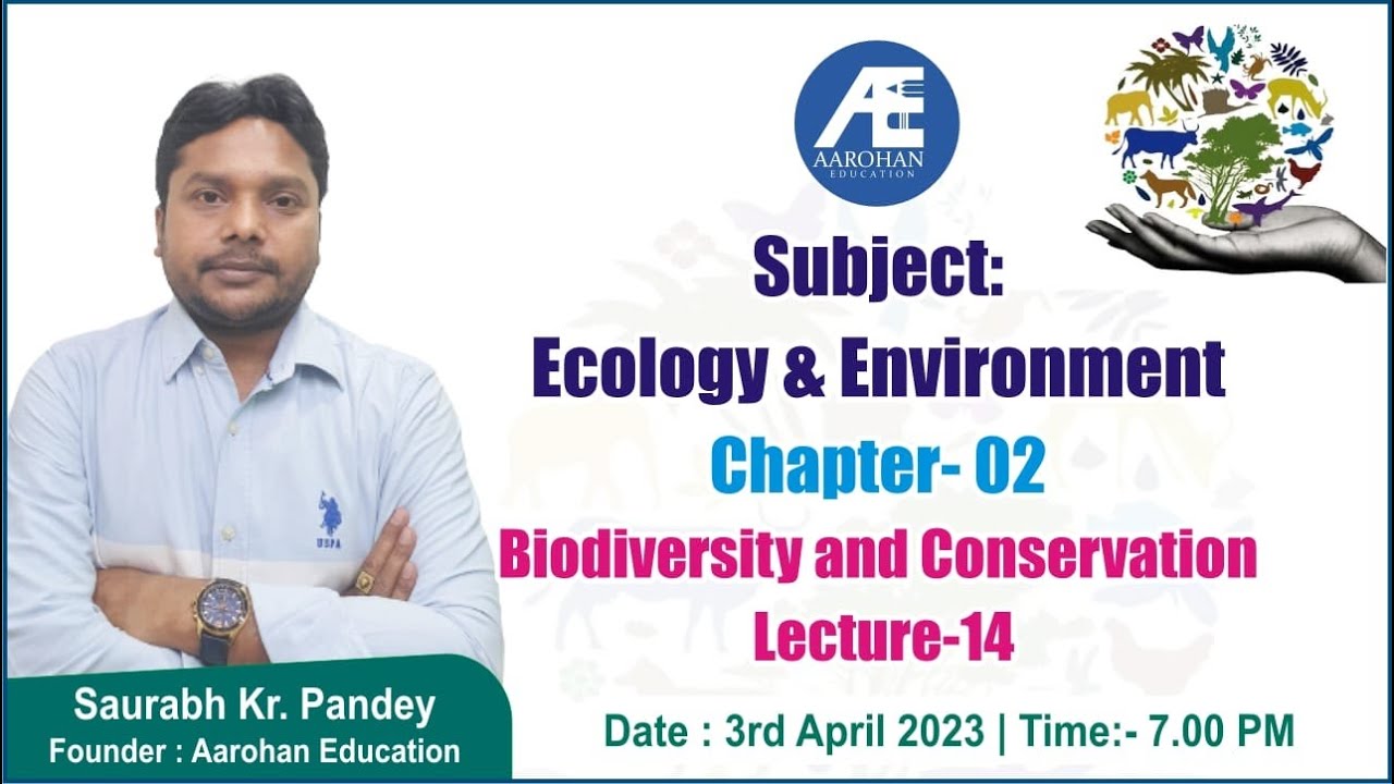 Subject:Ecology & Environment Chapter -2 Biodiversity & Conservation By Saurabh Kr Pandey Lecture 14