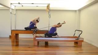 Variação da Sereia com Fortalecimento de Membro Superior no Cadillac (ou Solo) e no Reformer