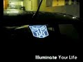 Autobot Electroluminescent Panel Installed on car Autobot Electroluminescent Panel Installed on car