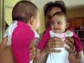 Zeina infront of the mirror