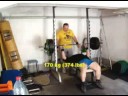 Bench Press: 2 x 160 kg (352 lbs), 1 x 170 kg (374 lbs)