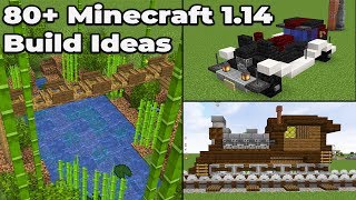 80+ MINECRAFT 1.14 Build ideas : Tips and Tricks