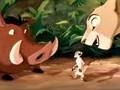 Nala chasing pumba