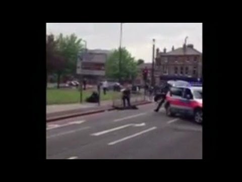 shows - Video posted to YouTube shows the scene of the attack in London's Woolwich area. For more CNN videos, visit our site at http://www.cnn.com/video/