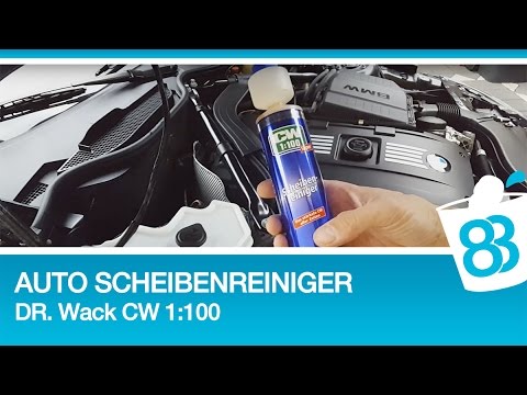 Auto Scheibenreiniger Konzentrat Test Dr Wack CW1:100 Super Scheibenreiniger für Scheibenwaschanlage
