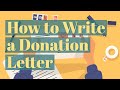 How To Write Letter To Group Asking For Money