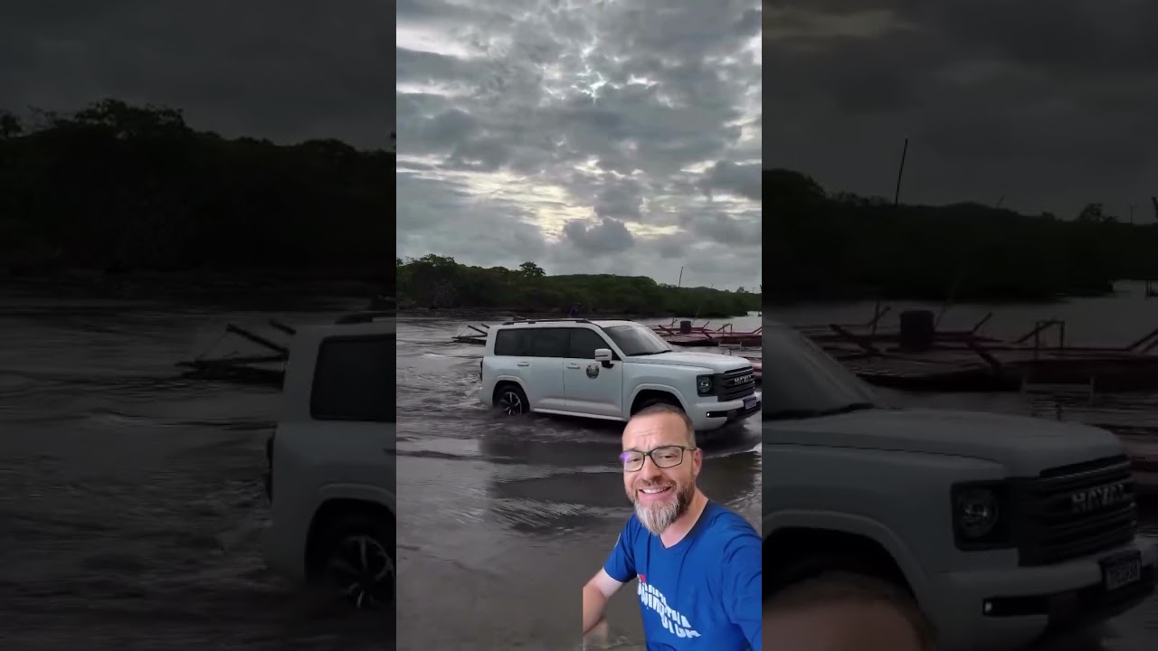 GWM HAVAL H9 atravessando o rio com tranquilidade 😃 #havalh9