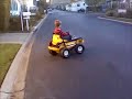 PowerSliding a Pumped Up POWER WHEELS !!