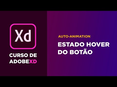 Estado hover do botão (Auto-Animation) - Curso de Adobe XD