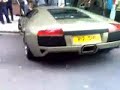 Lamborghini  crash on the street