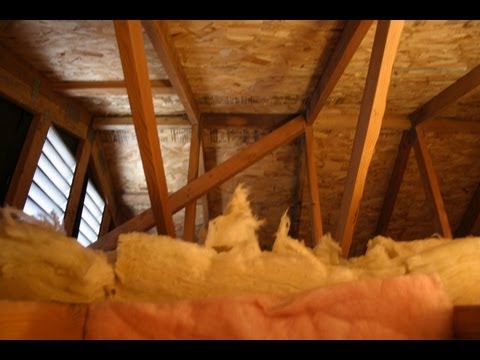 how to insulate room in attic trusses