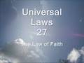 The Law of Faith - 105 Universal Laws of Third Dimension Living.