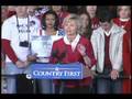 Lt. Gov Becky Skillman speaking at the Palin Rally