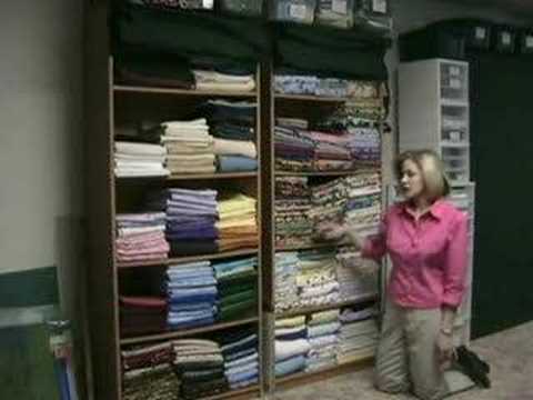 how to organize quilt fabric