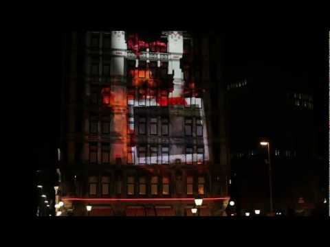 Bacardi video mapping Rotterdam