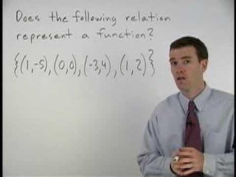 how to determine if a relation is a function