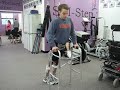 Paraplegic walking for the first time with KFOs