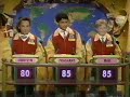 this test episode was shot so early rockapella's clothes hadn't arrived yet! j/k, they wear street clothes at the end of the case of the purloined pole as well.