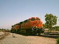 VERY friendly BNSF crew! takes baretables into Hobart
