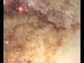 a pan of the whirlpool galaxy that reveals the fine details captured by hubble's advanced camera for surveys across the spiral arms, dust lanes, and galaxy companion.