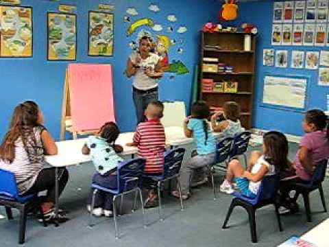 Child care class first step pre-school