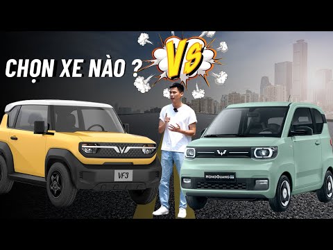 So sánh nhanh Vinfast Vf3 - Wuling Hongguang Mini Ev: chọn xe nào? | Xế Cộng