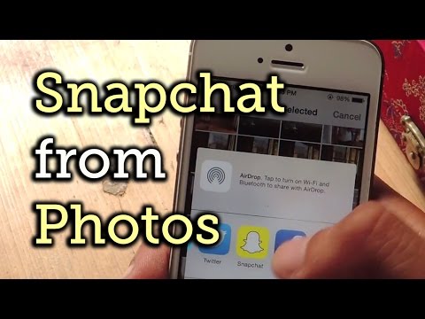 how to snapchat from gallery