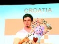 Marko Kosicek (Croatia) Winner of the first Famelab International competition organised by the Cheltenham Science Festival and the British Council, 7 June 2008.