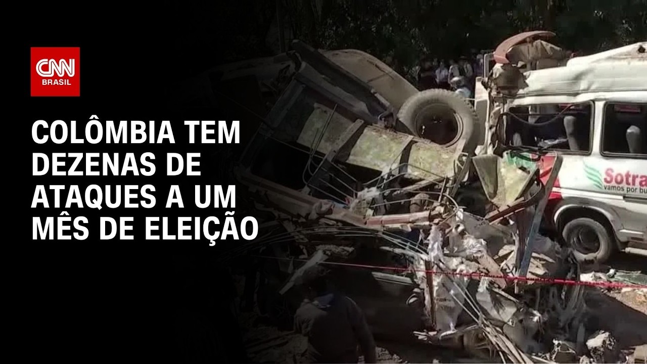 Ataques na Colômbia: Dezenas são registrados a um mês de eleição | CNN 360°