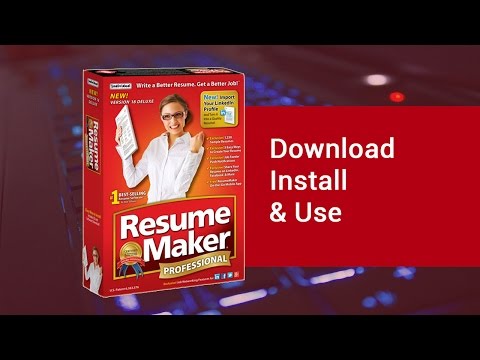 Resume Maker Professional 17 Deluxe, Download Install & Use | video tutorial by TechyV