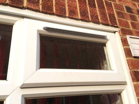 how to fit a trickle vent in window