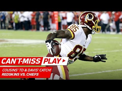 Video: Kirk Cousins' TD Pass Set Up by Vernon Davis Burning Rubber