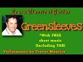 Greensleeves for classical guitar