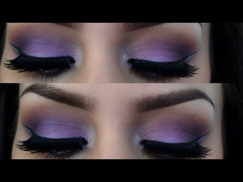 how to apply purple eyeshadow