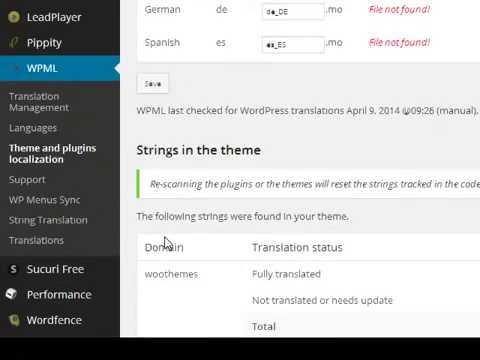 how to change wordpress language