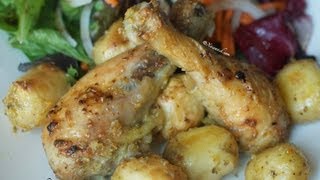 Roasted Chicken Drumsticks (Lugo Digaag La-foorneeyay) دجاج بالفرن