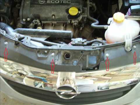 how to remove front bumper corsa d