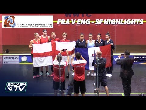 Squash: England v France - Women's World Team Champs 2018 - Semi-Final