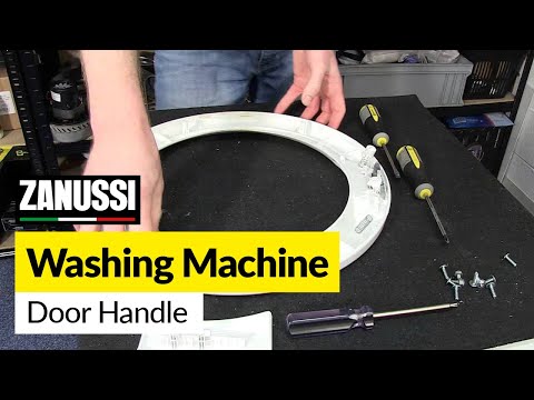 how to open a zanussi washing machine door