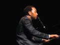 john legend singing ordinary people at the kings & queens bash in philly on 7/26... special guest harmonica player fred yonnet
