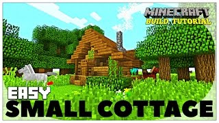 Minecraft: How To Build A Small Survival House Tutorial (Easy survival Cottage ) (Rustic) 2016