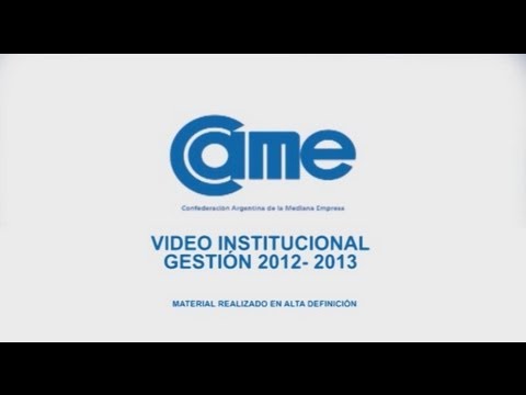 Video Institucional de CAME