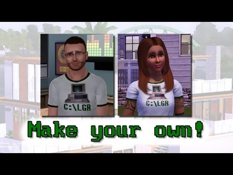 LGR – Sims 3 Tutorial: How To Make Your Own Shirts & Install Custom Content